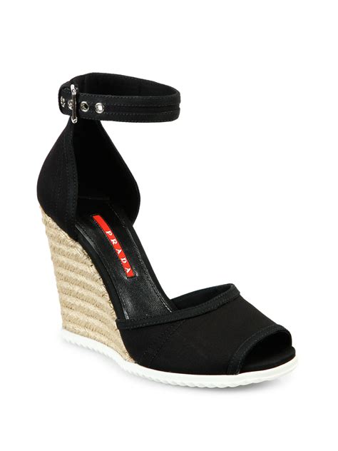 prada espadrille wedges.